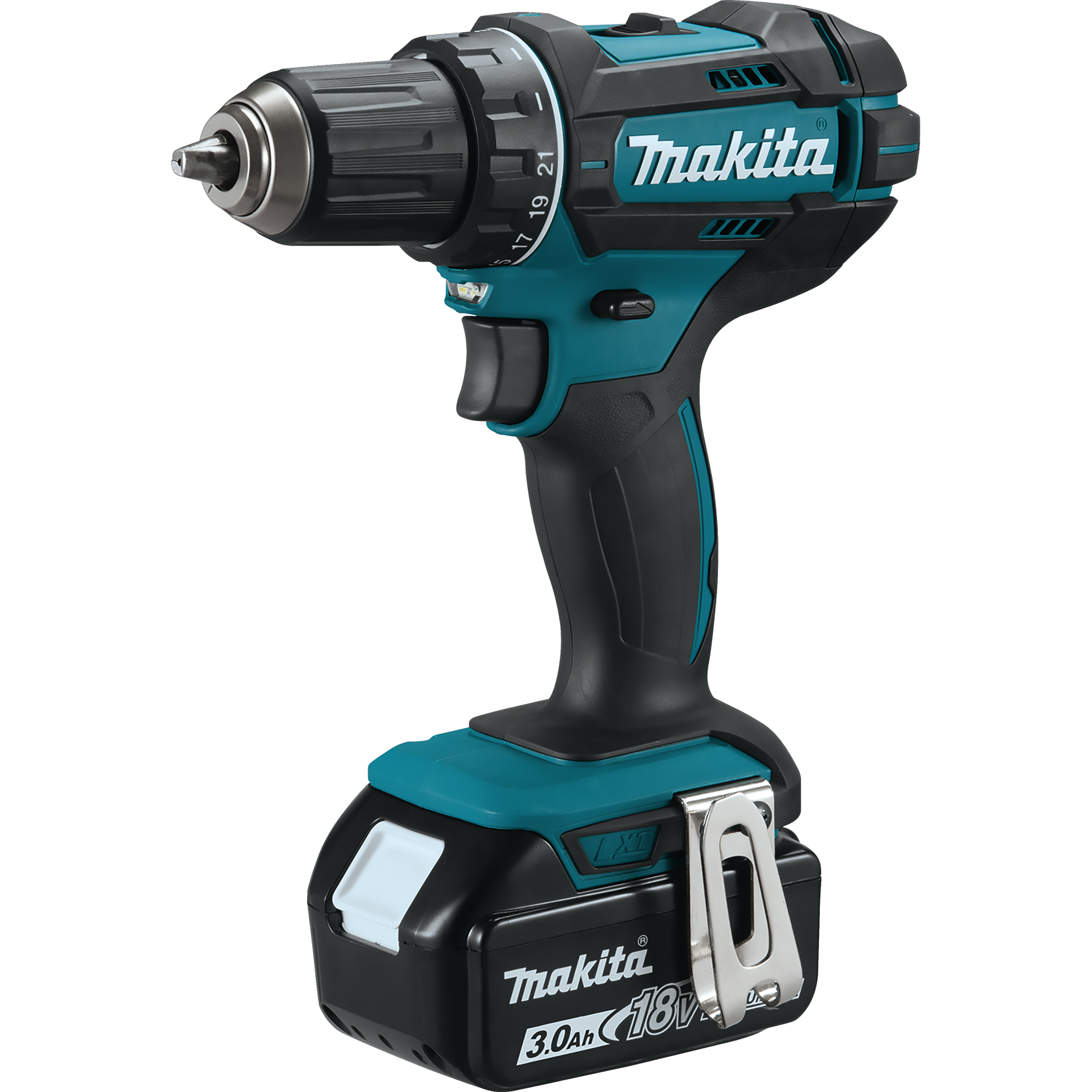 MAKITA Akku-Bohrschrauber 18V DDF482RFJ 3,0 Ah + 2 Akkus Ladegerät im MAKPAC
