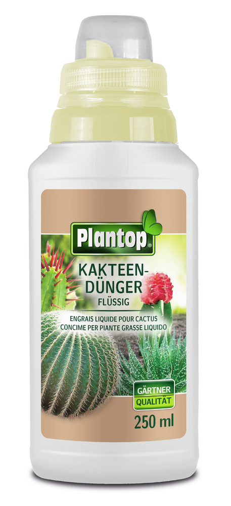 GREGOR ZIEGLER GMBH Plantop Kakteendünger flüssig 250ml NPK 4+6+8 mit Spurennährstoffen PE-Flas.