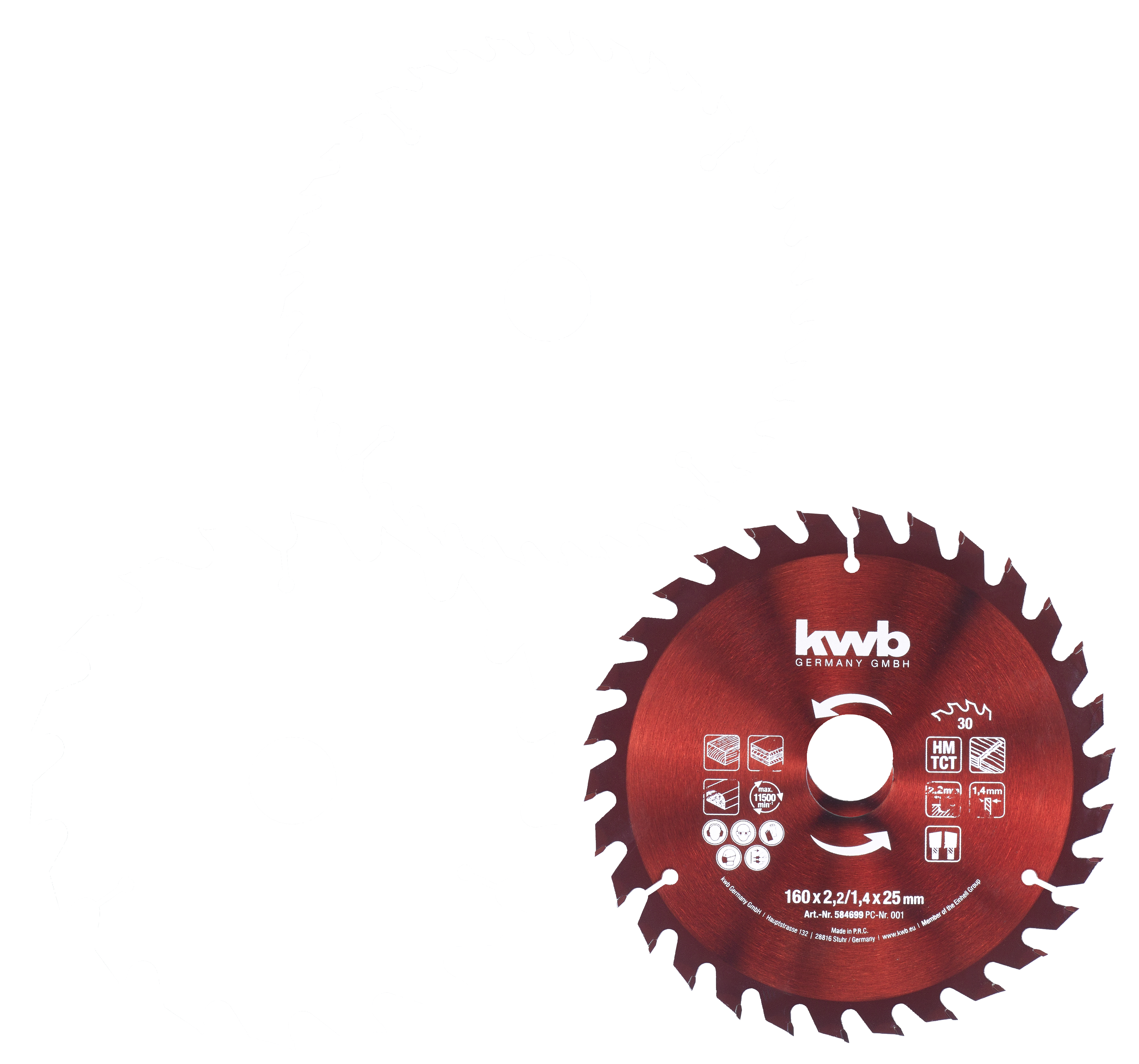 KWB BURMEISTER Kreissägeblattsatz 3tlg. 160x25mm kwb Promo