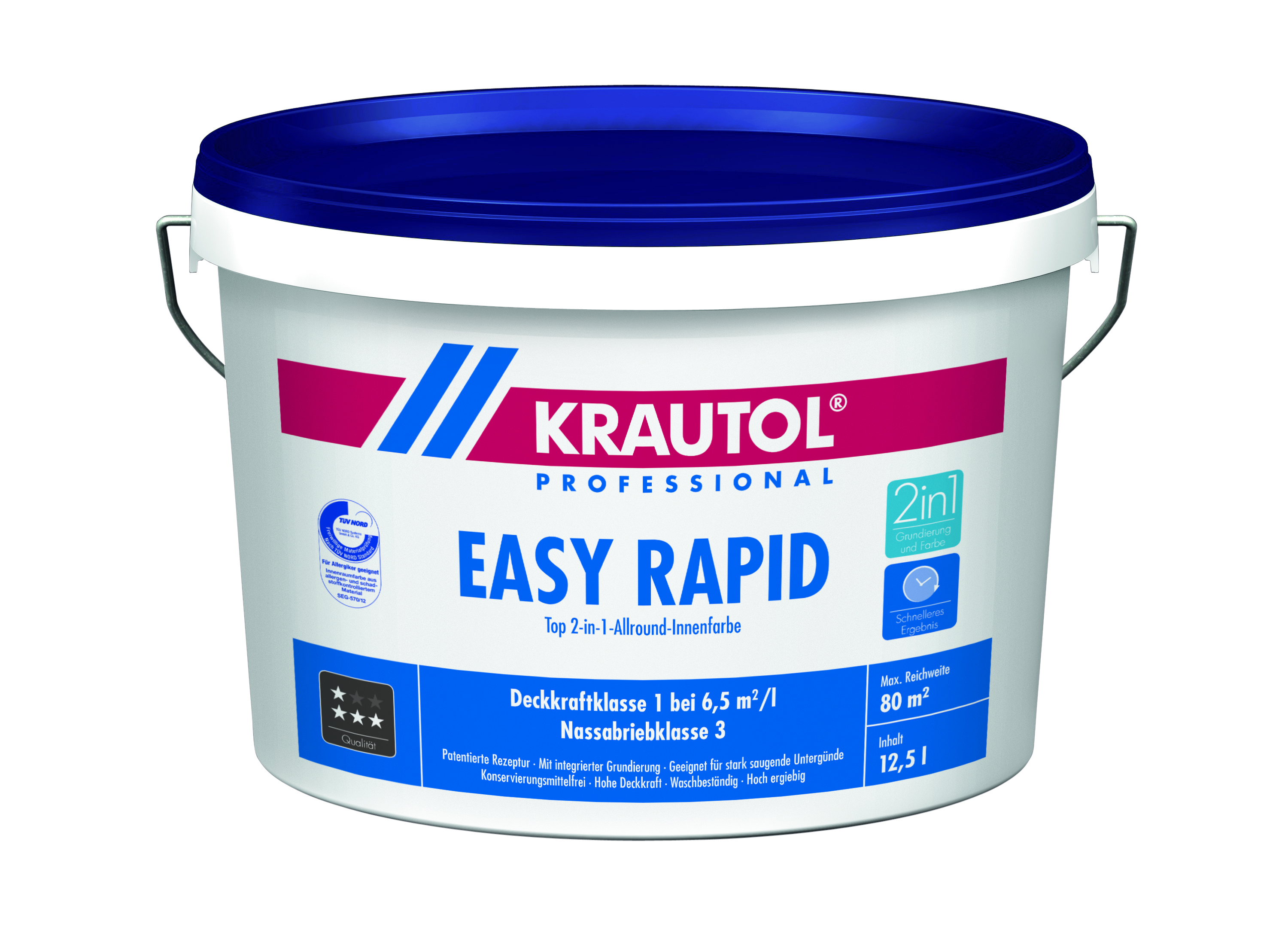 KRAUTOL Wandfarbe Easy Rapid weiß 5l 