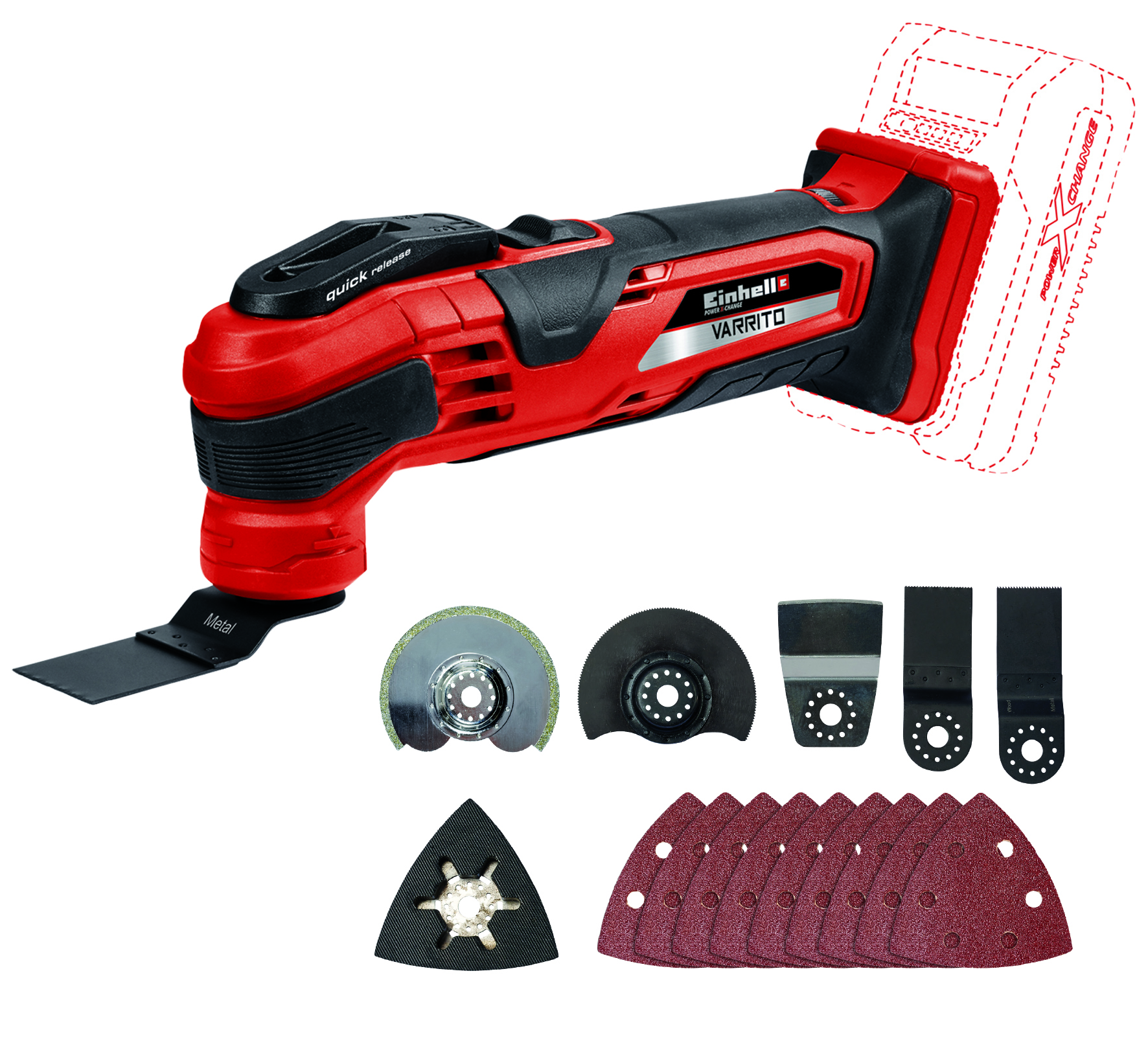 EINHELL Akku-Multifunktionswerkzeug VARRITO 