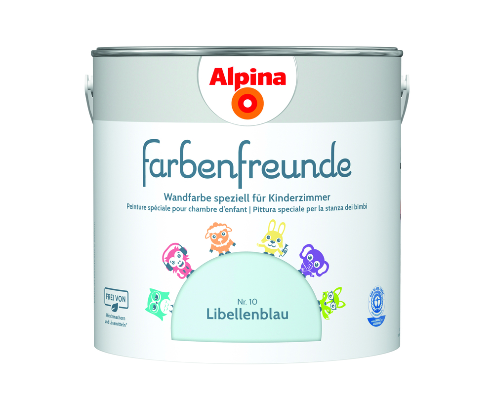 ALPINA FARBEN Wandfarbe Libellenblau 2,5L Alpina Farbenfreunde