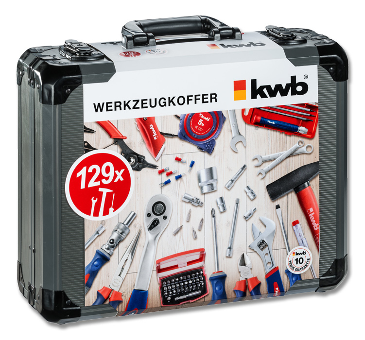 KWB BURMEISTER Werkzeugkoffer 129 tlg kwb DIY