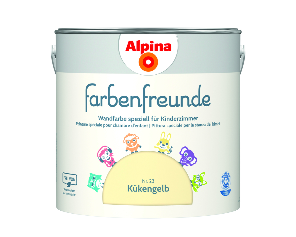 ALPINA FARBEN Wandfarbe Kükengelb 2,5L Alpina Farbenfreunde
