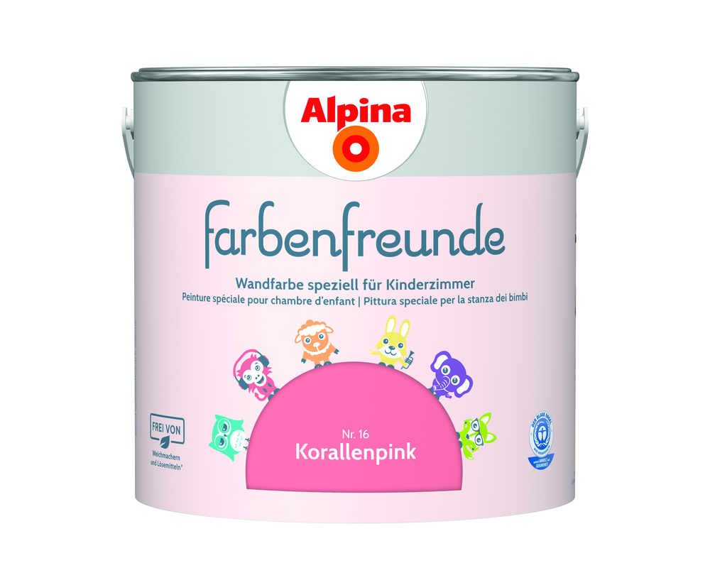 ALPINA FARBEN Wandfarbe Korallenpink 2,5L Alpina Farbenfreunde