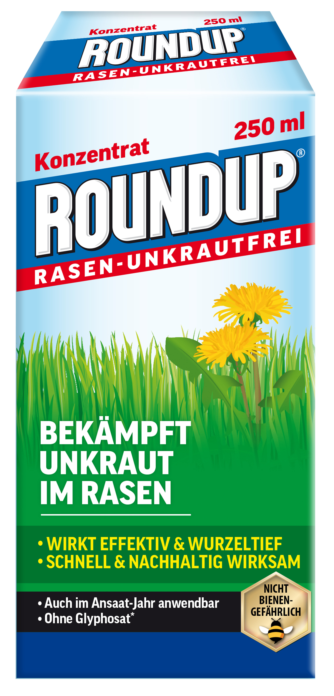 CELAFLOR Roundup Rasen Unkrautfr. Konzentr. 250ml Celaflor MCPA+Clopyralid+Fluroxypyr