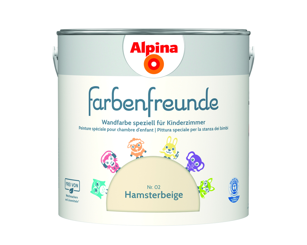 ALPINA FARBEN Wandfarbe Hamsterbeige 2,5L Alpina Farbenfreunde