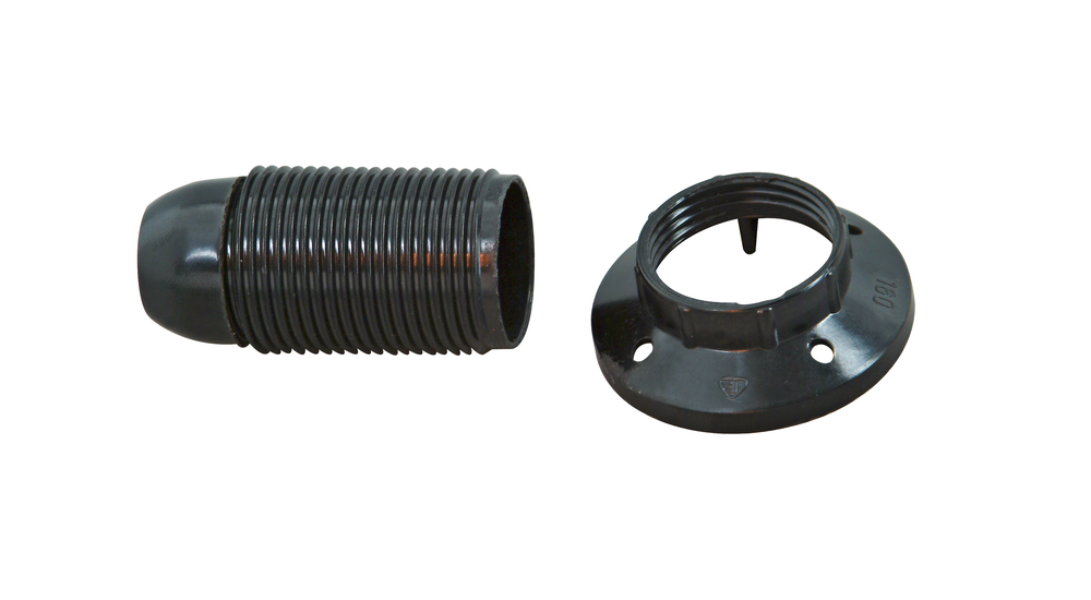 KOPP GMBH Isolierstoff Fassung E14 schwarz Außengewindemantel