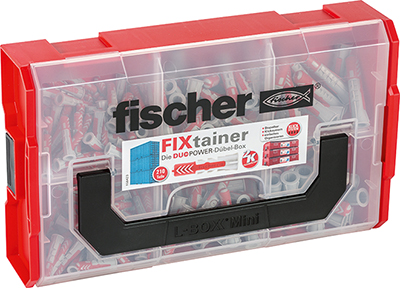 FISCHER Universaldübel Duopower mit Schrauben FIXtainer (210 Stück)