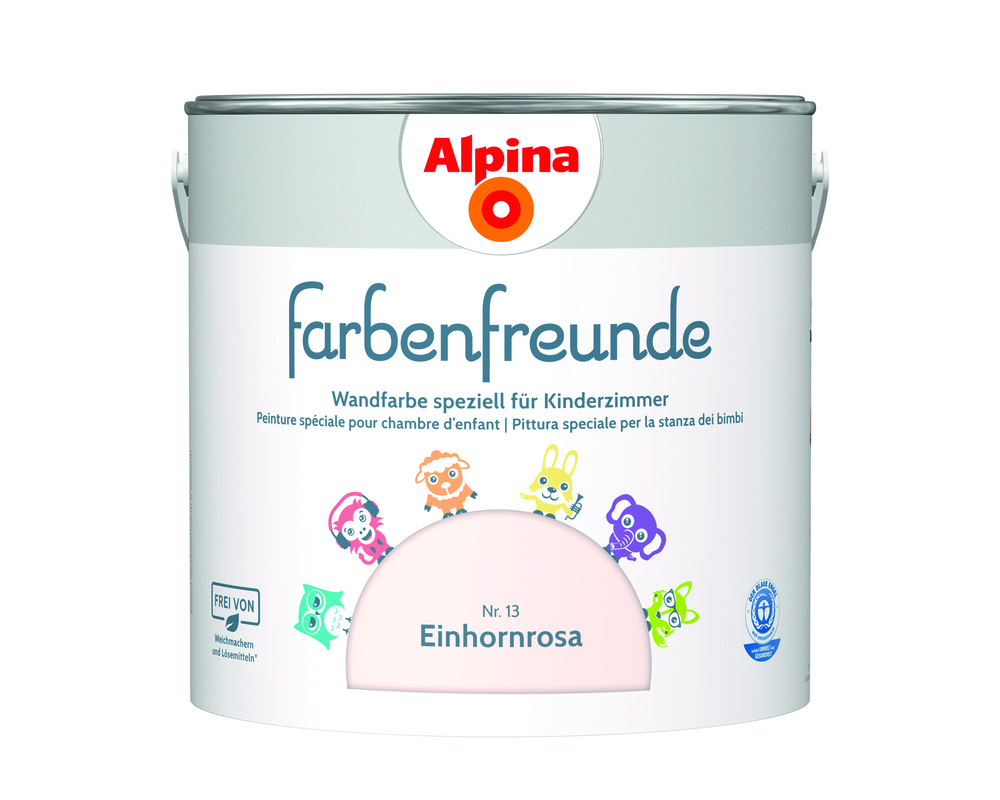 ALPINA FARBEN Wandfarbe Einhornrosa 2,5L Alpina Farbenfreunde