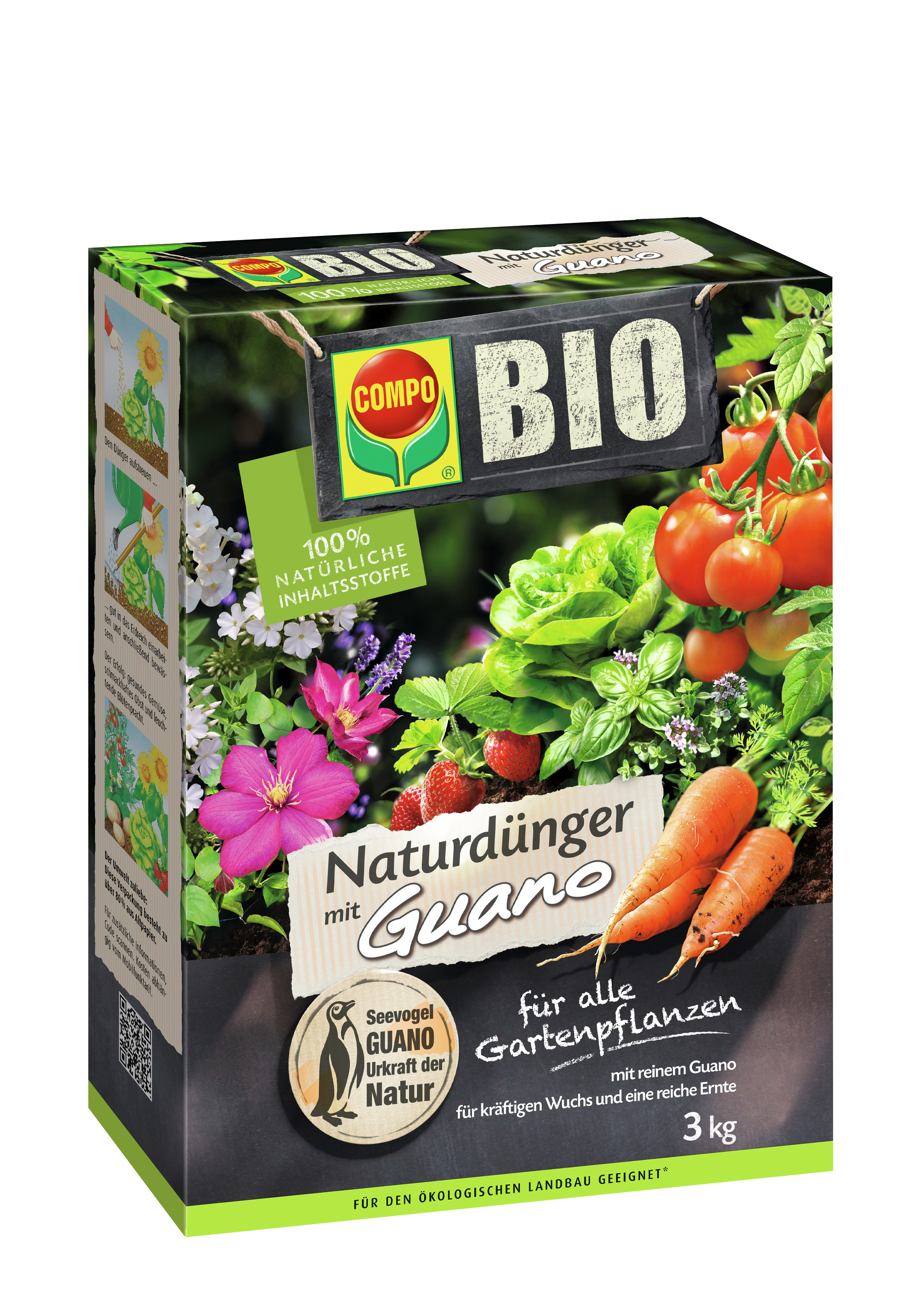 COMPO COMPO Bio NaturDünger Guano 3kg Compo EREG