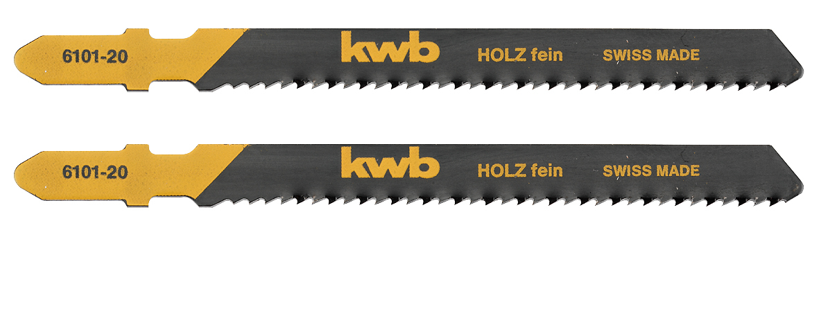 KWB BURMEISTER Stichsägeblätter HCS Holz fein 100 mm (2 Stück) kwb DIY