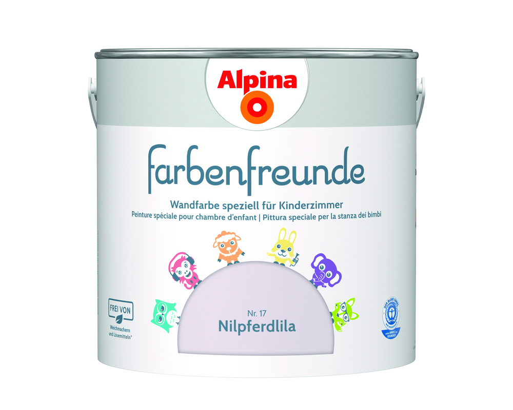 ALPINA FARBEN Wandfarbe Nilpferdlila 2,5L Alpina Farbenfreunde