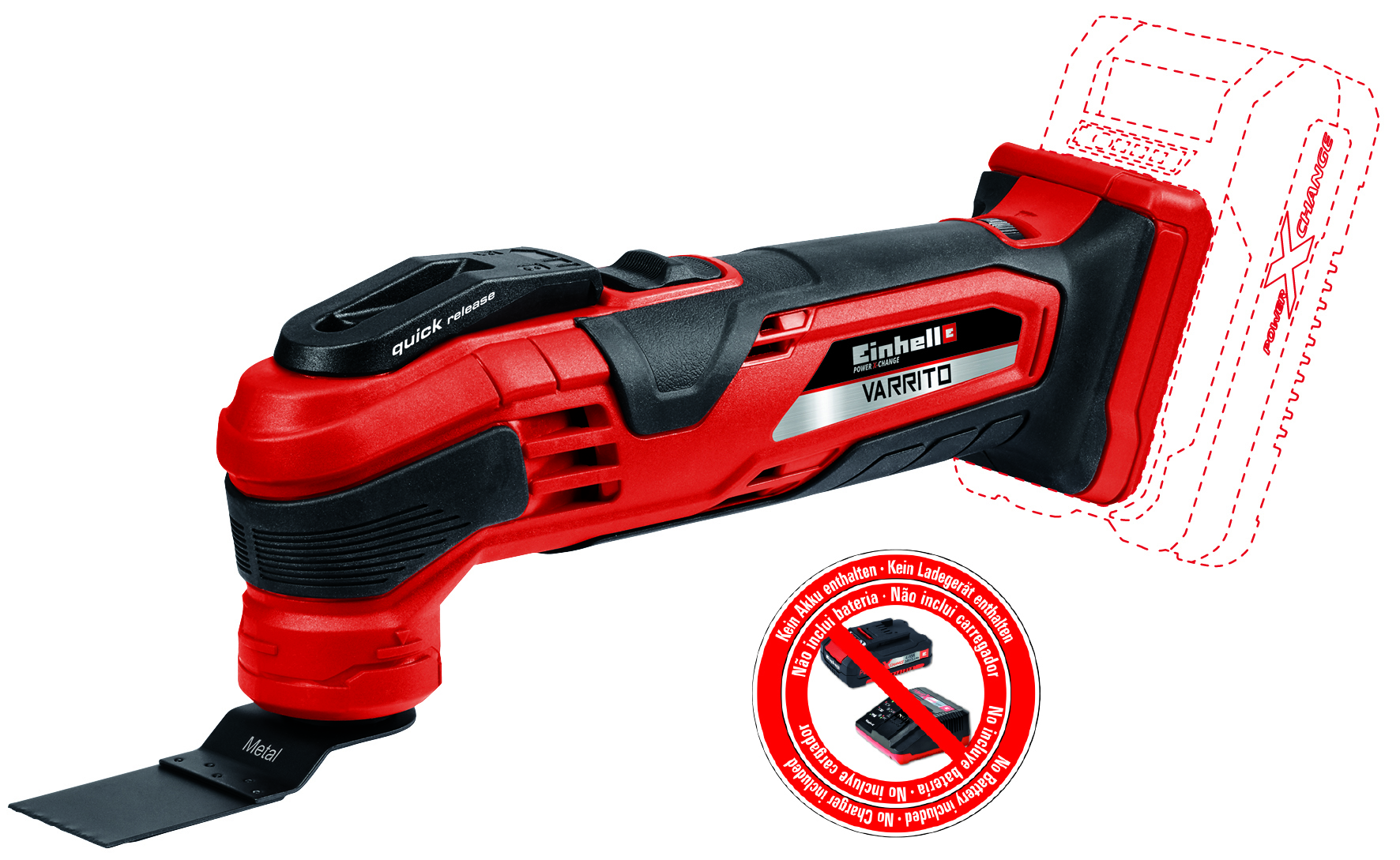 EINHELL Akku-Multifunktionswerkzeug VARRITO 