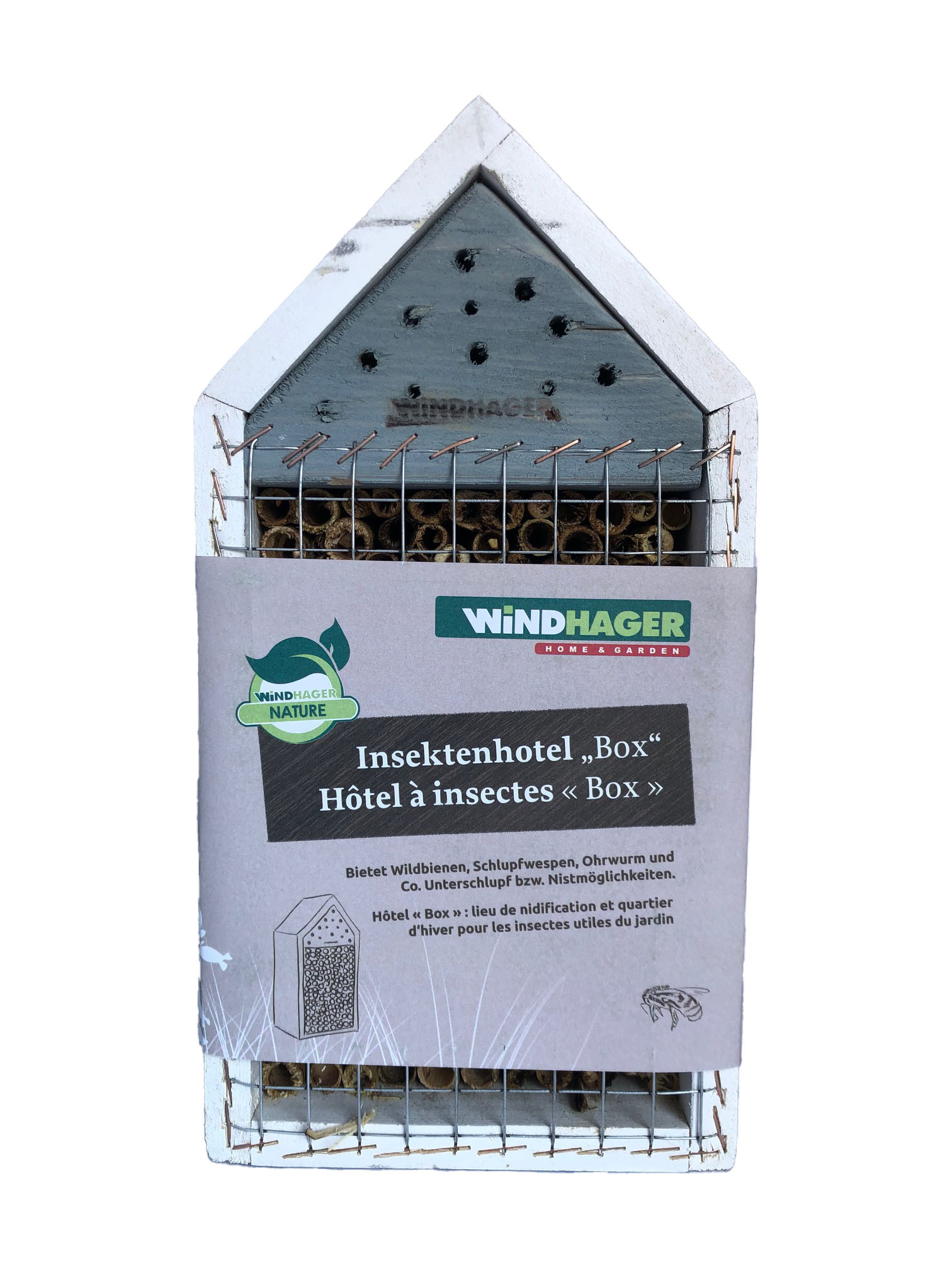 WINDHAGER HANDELSGESELLSCHAFT M.B.H. - T Insektenhotel Box Weiß, Grau