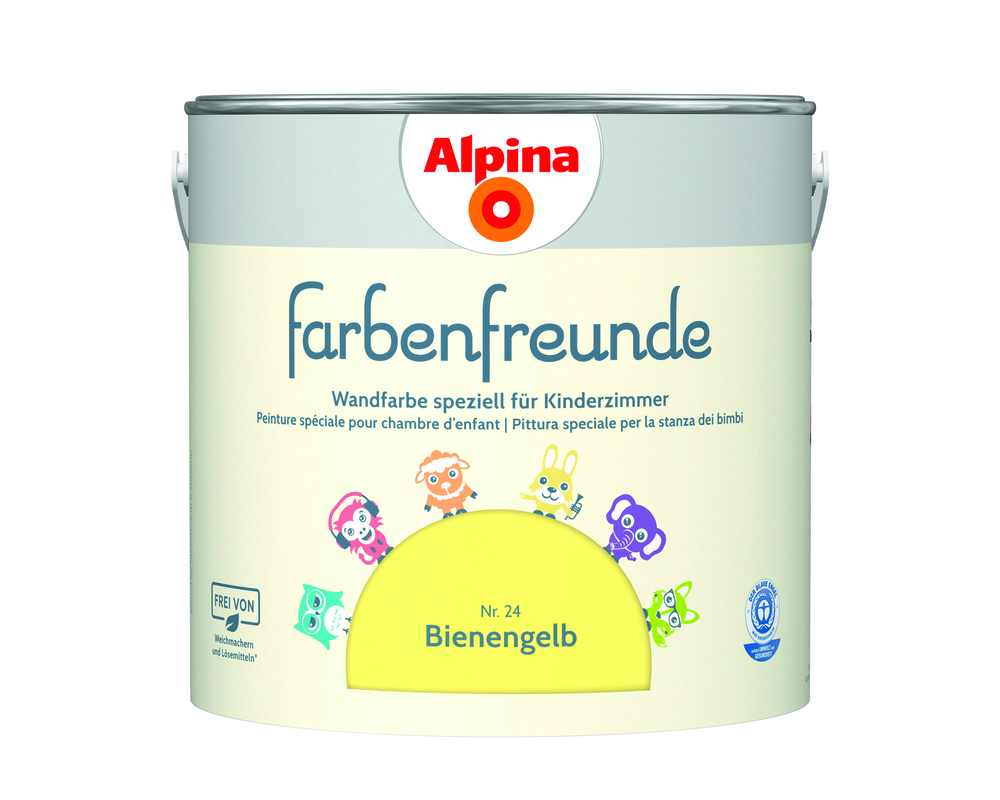 ALPINA FARBEN Wandfarbe Bienengelb 2,5L Alpina Farbenfreunde