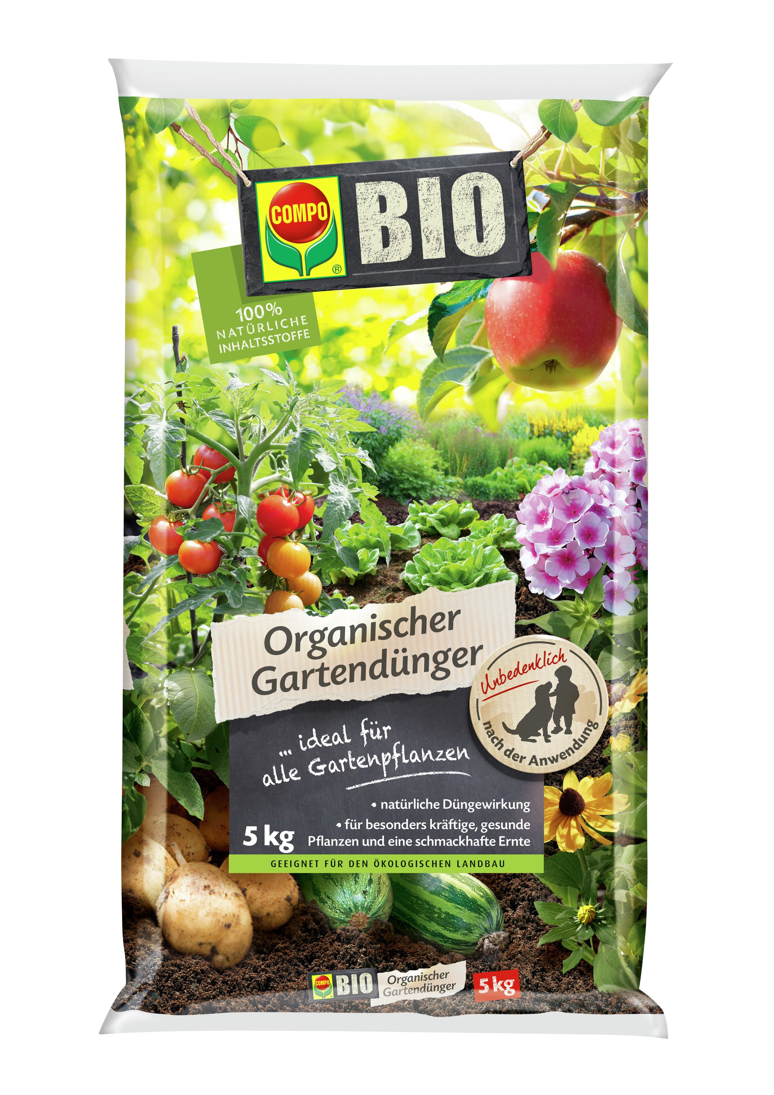COMPO COMPO BIO Organischer Gartendünger 5kg Compo EREG