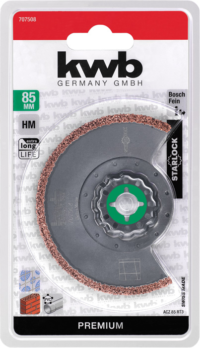 KWB BURMEISTER Tauchsägebl halbrund 85mm HM, Starlock kwb Premium